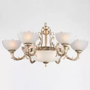 Подвесная люстра bela (eurosvet) бронзовый 86 см.