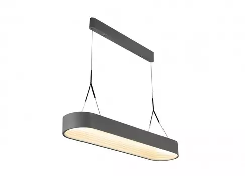 Подвесная люстра bend (iledex) серый 120x25x20 см.