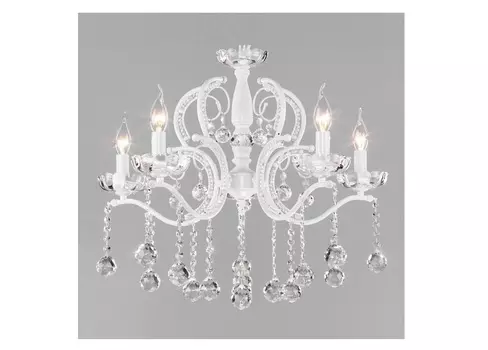 Подвесная люстра brezza (eurosvet) прозрачный 90 см.