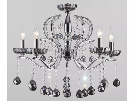 Подвесная люстра brezza (eurosvet) серебристый 90 см.