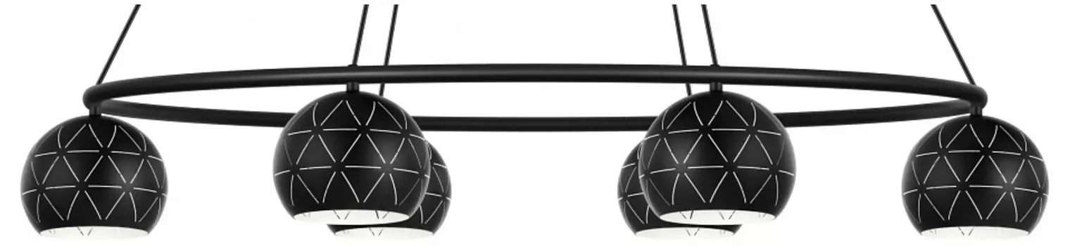 Подвесная люстра cantallops (eglo) черный 52 см.