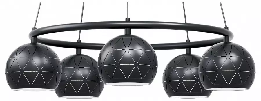 Подвесная люстра cantallops (eglo) черный 69 см.