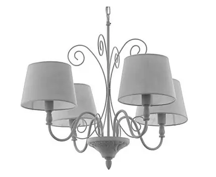 Подвесная люстра caposile 1 (eglo) серый 110 см.