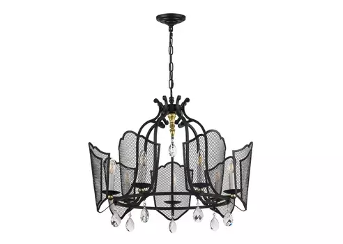 Подвесная люстра castello (lightstar) черный 65 см.