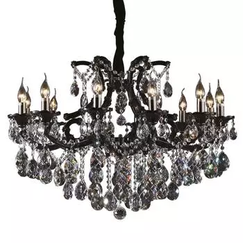 Подвесная люстра champa nero (osgona) черный 180 см.