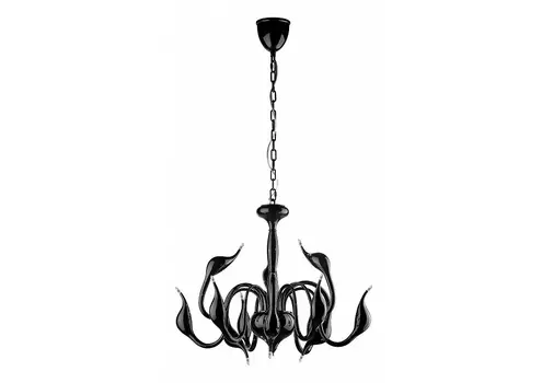 Подвесная люстра cigno collo (lightstar) черный 80 см.