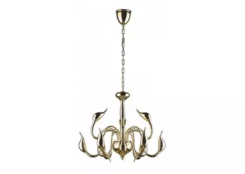 Подвесная люстра cigno collo (lightstar) золотой 80 см.