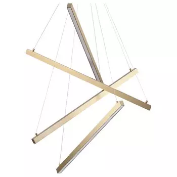 Подвесная люстра cometa (odeon light) золотой 120 см.