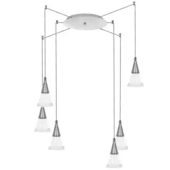 Подвесная люстра cone (lightstar) прозрачный 25 см.