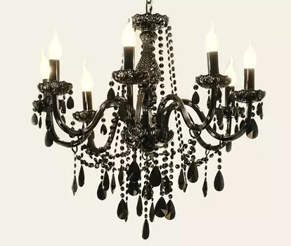 Подвесная люстра delia (mak-interior) черный 60 см.