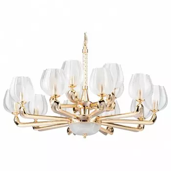 Подвесная люстра delta (lightstar) золотой 170 см.