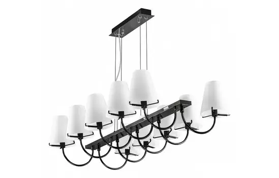 Подвесная люстра diafano (lightstar) черный 72x44x35 см.