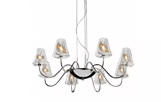 Подвесная люстра diafano (lightstar) прозрачный 35 см.