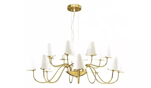 Подвесная люстра diafano (lightstar) золотой 50 см.