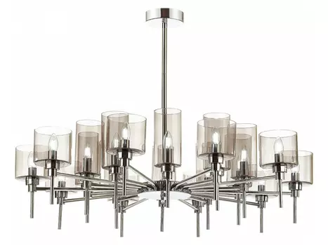Подвесная люстра diatra (odeon light) серебристый 77 см.