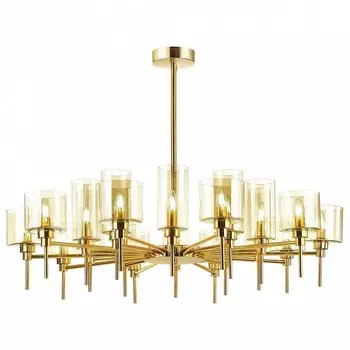 Подвесная люстра diatra (odeon light) золотой 78 см.