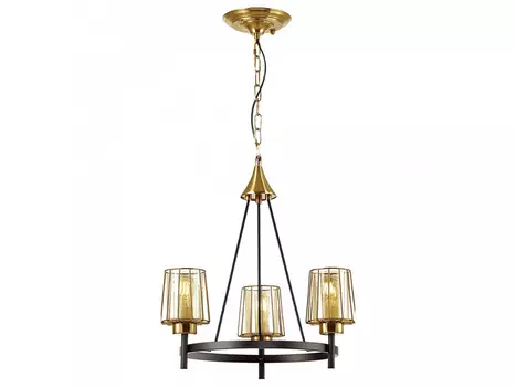 Подвесная люстра dogana (odeon light) золотой 103 см.