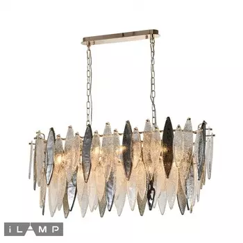 Подвесная люстра dolce gold (ilamp) прозрачный 35x42 см.