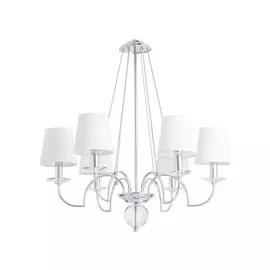 Подвесная люстра edda (arte lamp) серебристый 182 см.