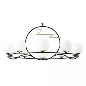 Подвесная люстра enna (lightstar) черный 130 см.