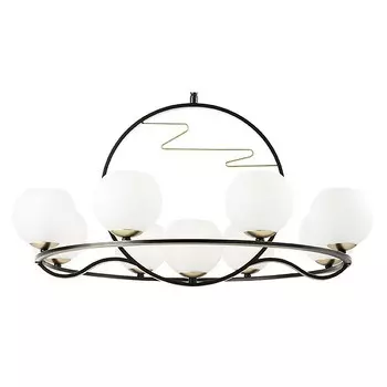 Подвесная люстра enna (lightstar) черный 130 см.