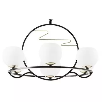 Подвесная люстра enna (lightstar) черный 130 см.