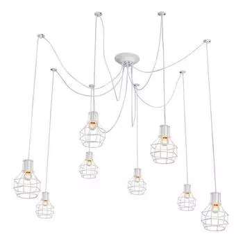 Подвесная люстра escada 1129/8s (white) (escada) белый 2500 см.