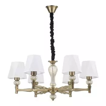 Подвесная люстра escada 672/6s brass (escada) белый 845 см.