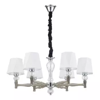 Подвесная люстра escada 672/6s nickel (escada) белый 845 см.