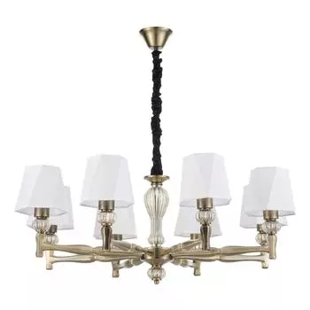 Подвесная люстра escada 672/8s brass (escada) белый 830 см.