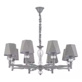 Подвесная люстра escada 672/8s grey (escada) серый 830 см.