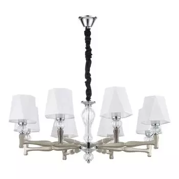 Подвесная люстра escada 672/8s nickel (escada) белый 830 см.