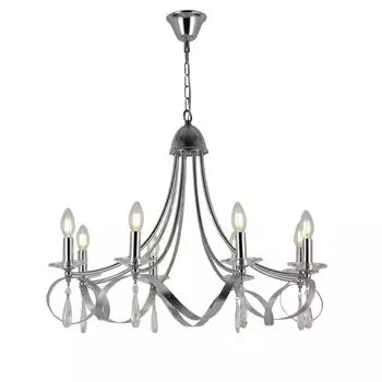 Подвесная люстра evoluce filatta sle120203-08 (evoluce) серебристый 580 см.