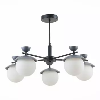 Подвесная люстра evoluce genova sle220202-05 (evoluce) серый 460 см.