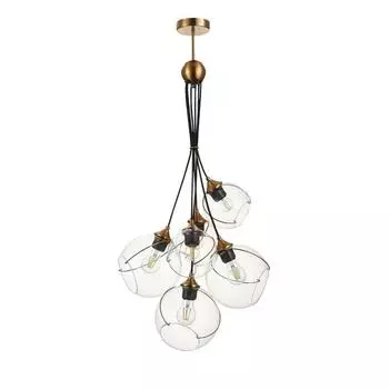 Подвесная люстра evoluce satturo sle103103-06 (evoluce) золотой 1200 см.