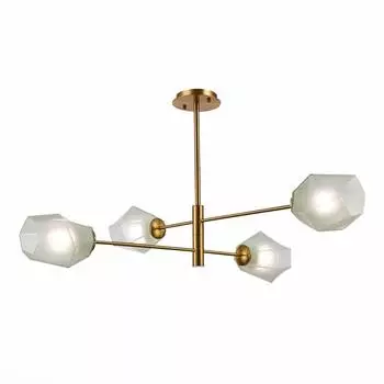 Подвесная люстра evoluce terramo sle205202-04 (evoluce) золотой 515 см.