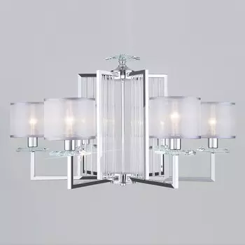 Подвесная люстра fargo (eurosvet) серебристый 93 см.