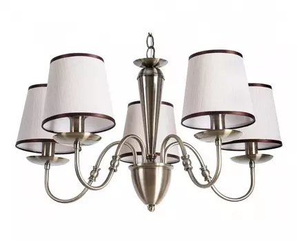 Подвесная люстра fiona (arte lamp) бежевый 57 см.