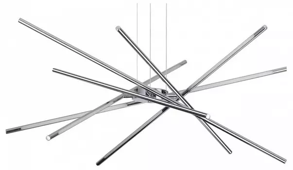 Подвесная люстра fuerte (odeon light) серебристый 111 см.