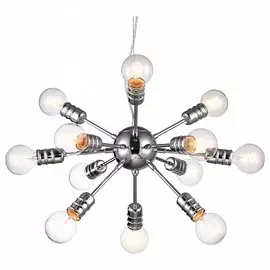 Подвесная люстра fuoco (arte lamp) серебристый 123 см.