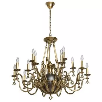 Подвесная люстра габриэль 9 (chiaro) бронзовый 205 см.