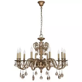 Подвесная люстра габриэль (chiaro) бронзовый 183 см.