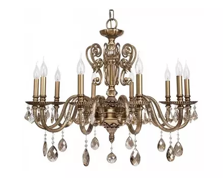 Подвесная люстра габриэль (chiaro) бронзовый 183 см.