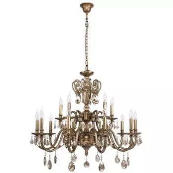 Подвесная люстра габриэль (chiaro) бронзовый 195 см.