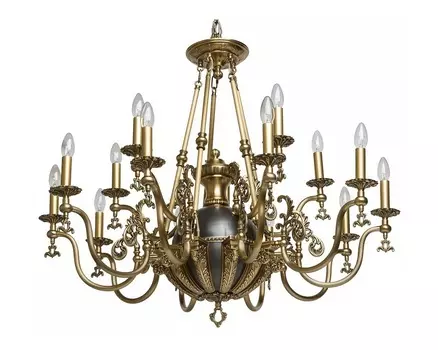 Подвесная люстра габриэль (chiaro) бронзовый 205 см.