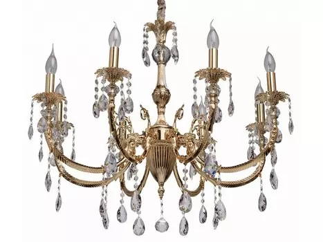 Подвесная люстра габриэль (chiaro) золотой 145 см.