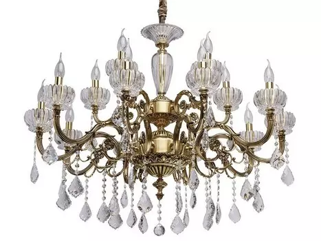 Подвесная люстра габриэль (chiaro) золотой 160 см.