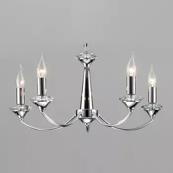 Подвесная люстра garda (eurosvet) серебристый 82 см.