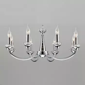 Подвесная люстра garda (eurosvet) серебристый 83 см.