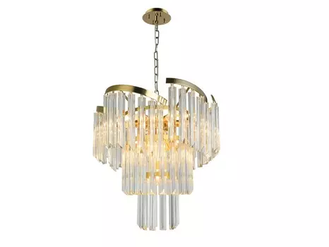 Подвесная люстра гарленда (lumien hall) прозрачный 59 см.